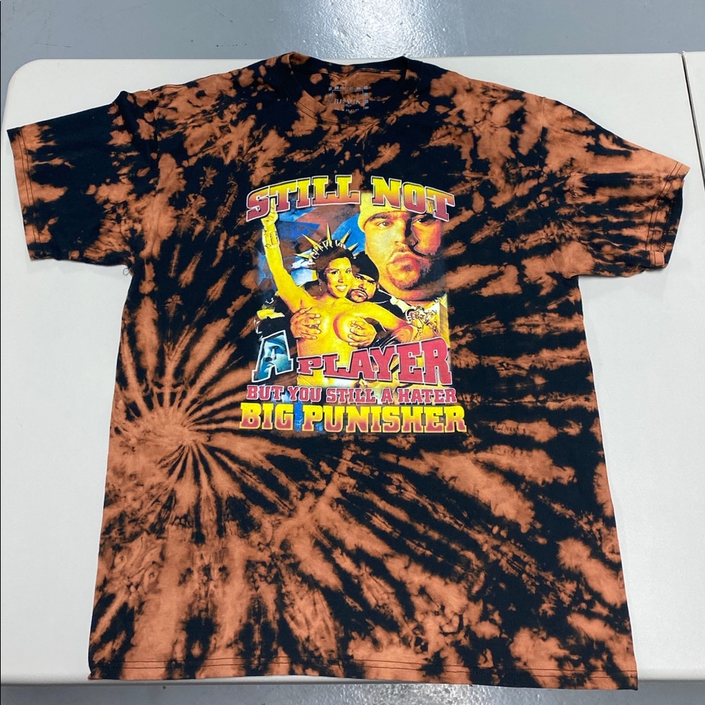 NWT Men’s Custom Reverse Tie Dye Graphic T-Shirt